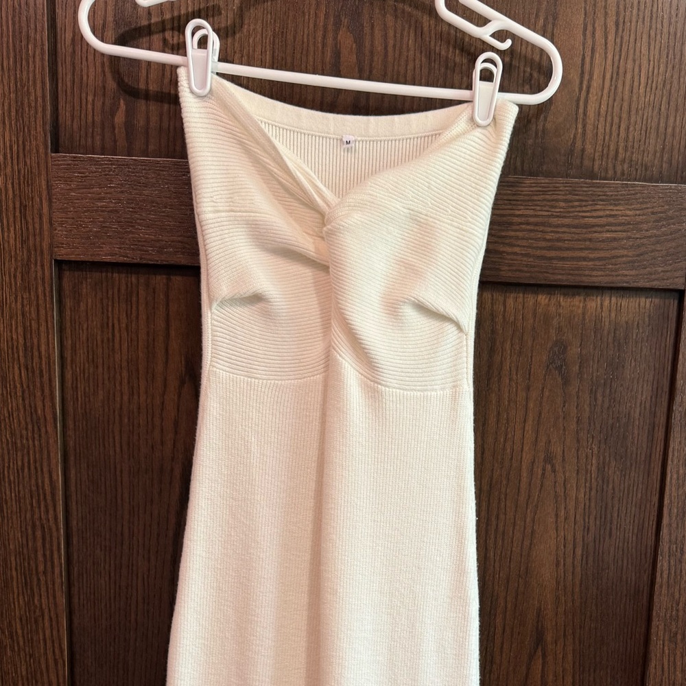 Midi Cream Women's Dress